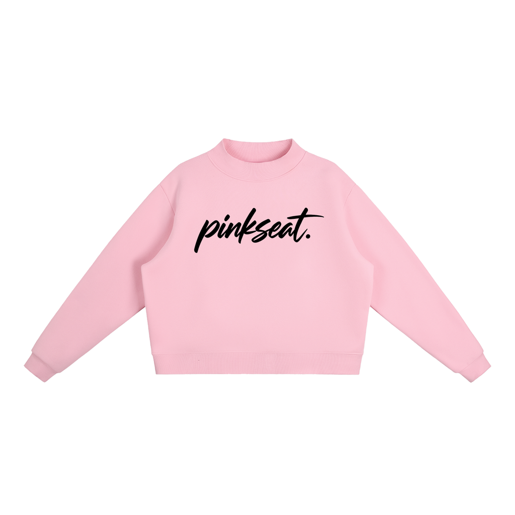 Essential Fleece Mock-Neck Crew Sweatshirt