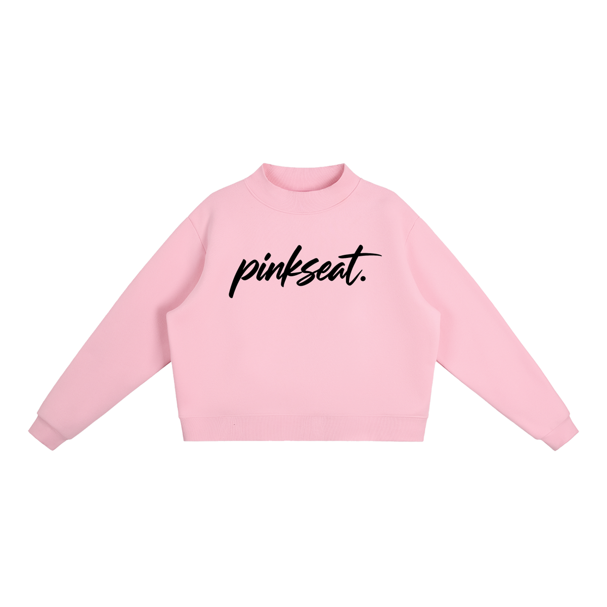Essential Fleece Mock-Neck Crew Sweatshirt