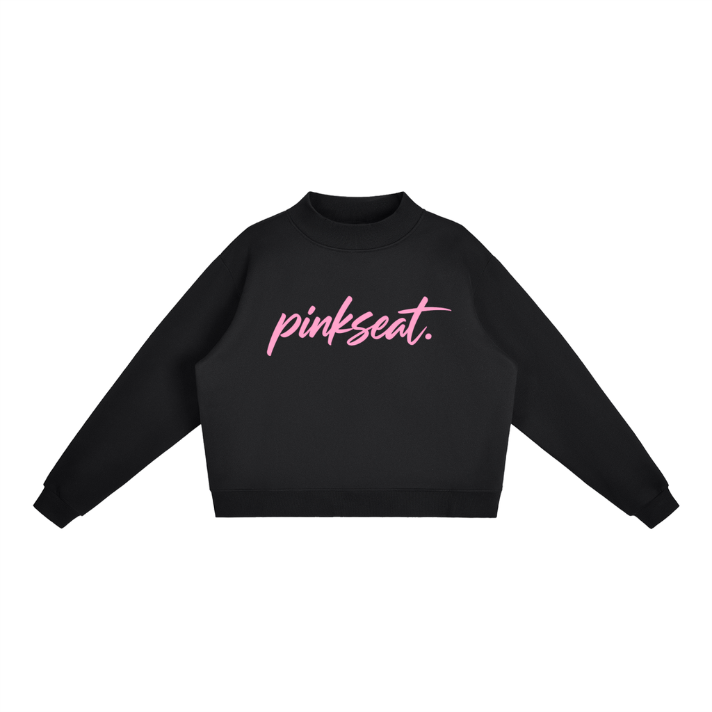 Essential Fleece Mock-Neck Crew Sweatshirt
