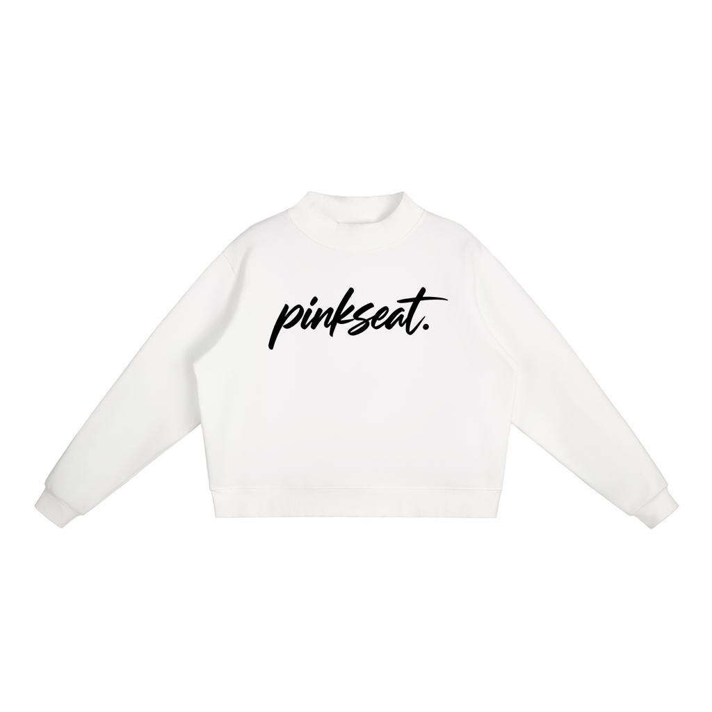 Essential Fleece Mock-Neck Crew Sweatshirt