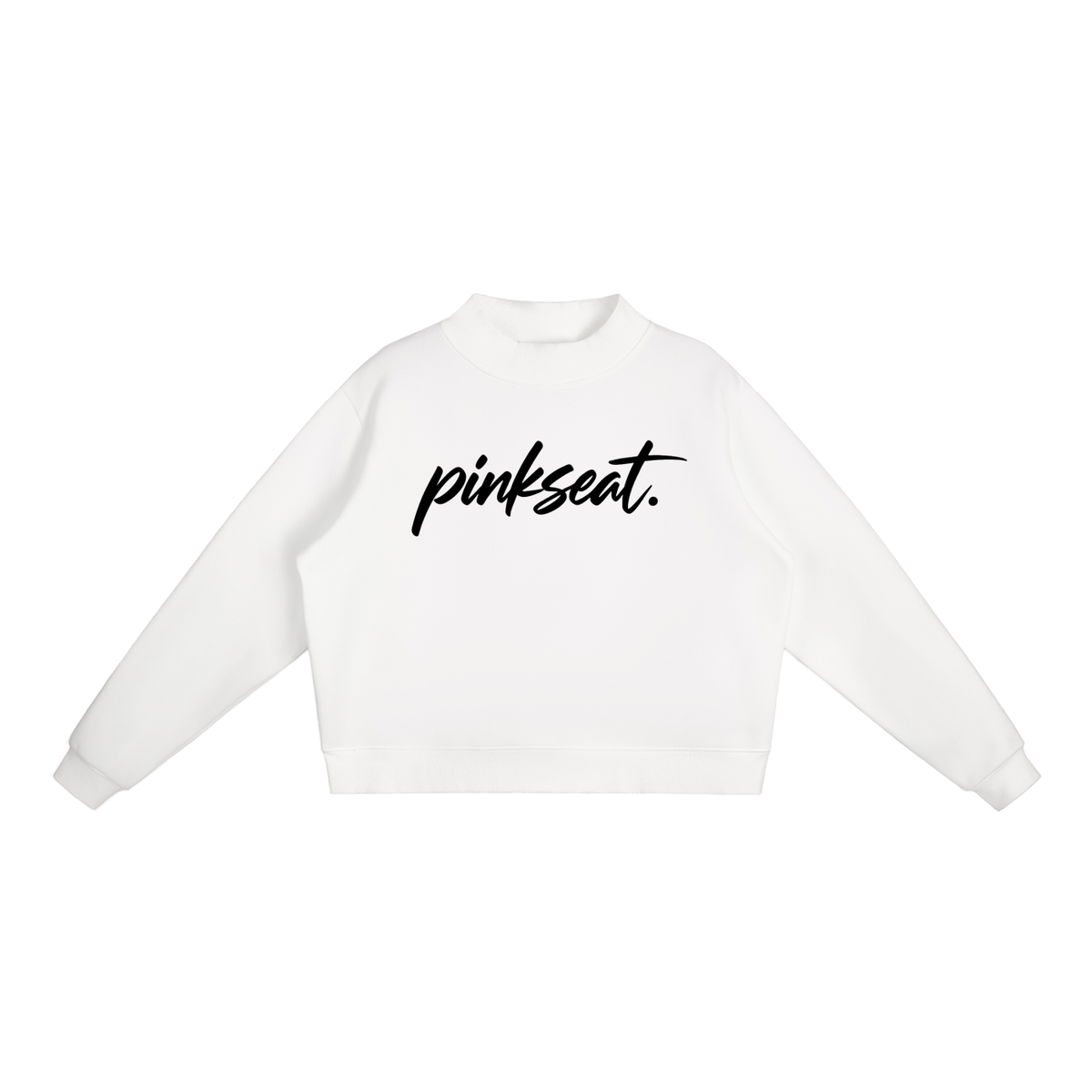 Essential Fleece Mock-Neck Crew Sweatshirt