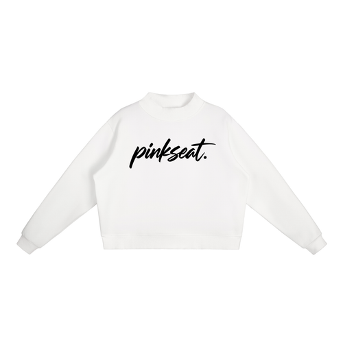 Essential Fleece Mock-Neck Crew Sweatshirt