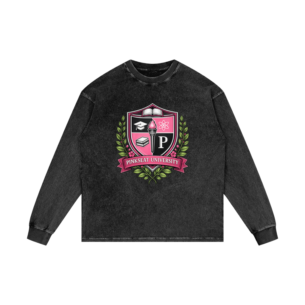 Acid Wash Oversize Long Sleeve T-Shirt