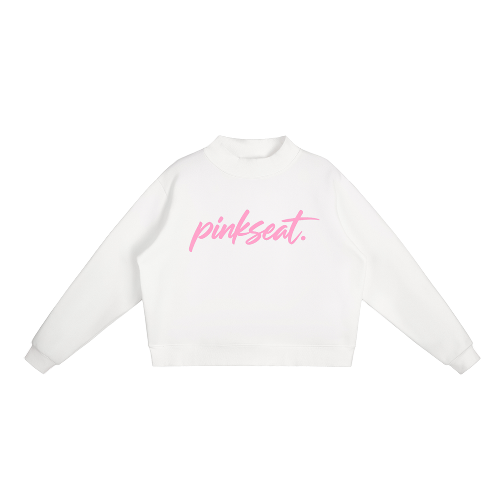 Essential Fleece Mock-Neck Crew Sweatshirt