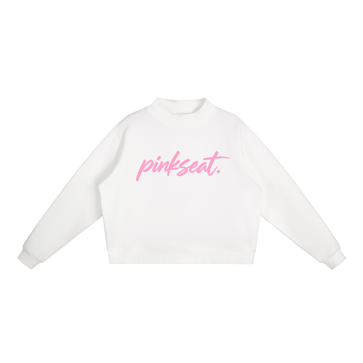 Essential Fleece Mock-Neck Crew Sweatshirt