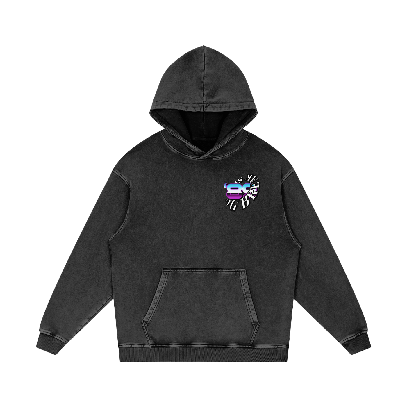 Suite Life Miami -Snow Washed Loose Cotton Hoodie