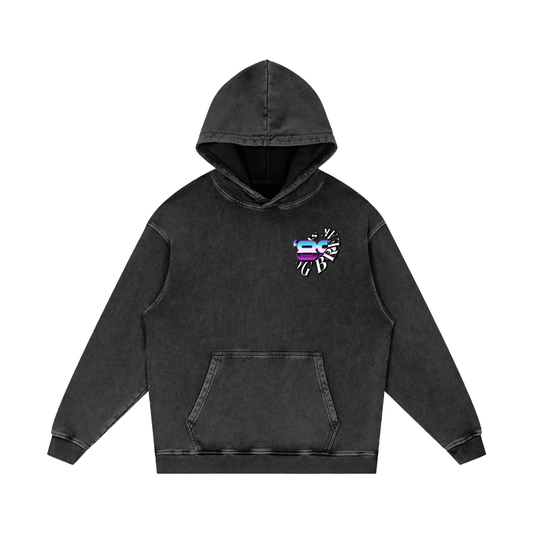 Suite Life Miami -Snow Washed Loose Cotton Hoodie