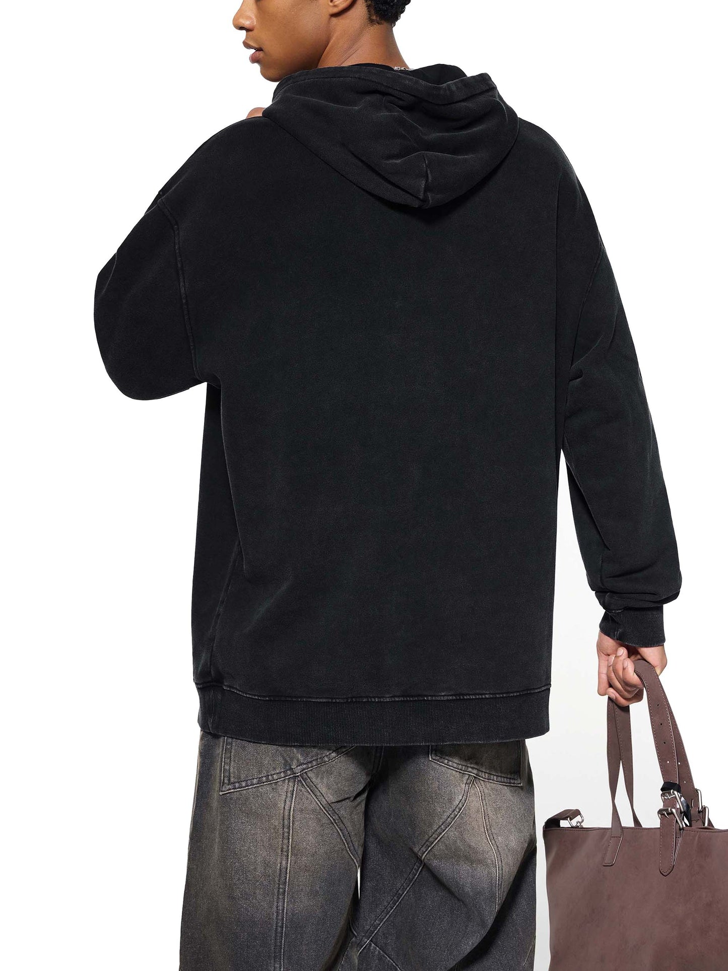 Suite Life Miami -Snow Washed Loose Cotton Hoodie